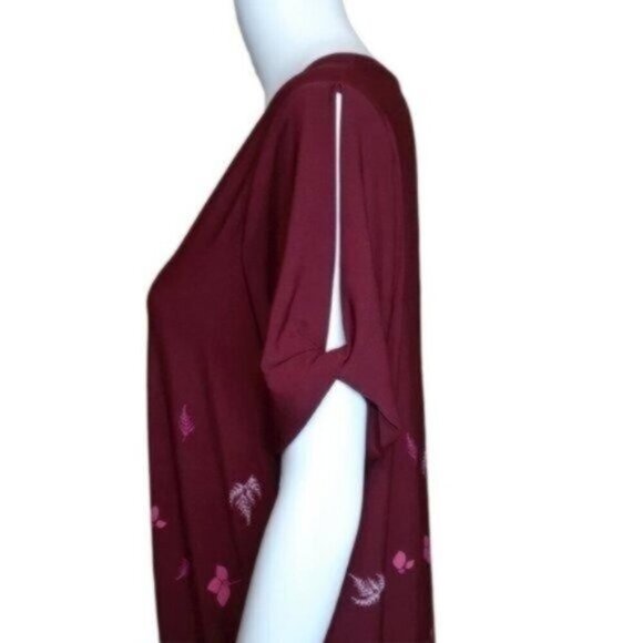 NWOT Woman Within Floral V-Neck Dress - Size 14/16 (Medium) - Picture 3 of 9